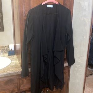 Black long sleeve light weight jacket